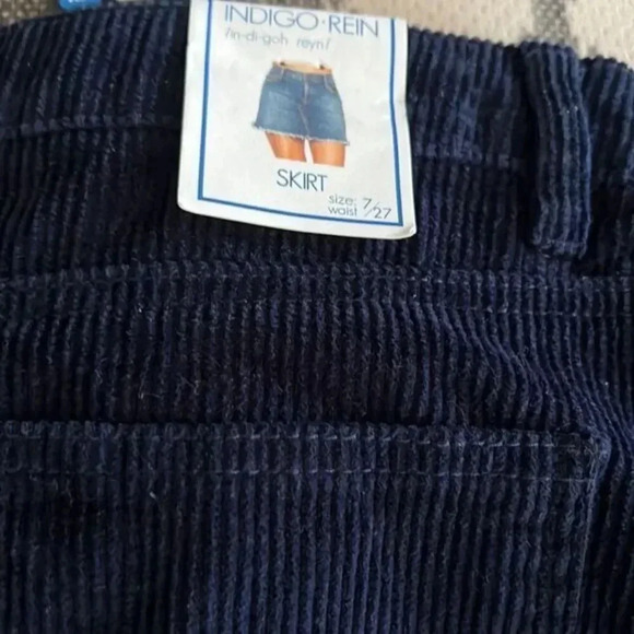 INDIGO Rein Corduroy Button Fly Mini Skirt NWT‎ - Picture 4 of 5